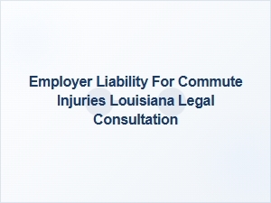 Employer Liability for Commute Injuries in Louisiana